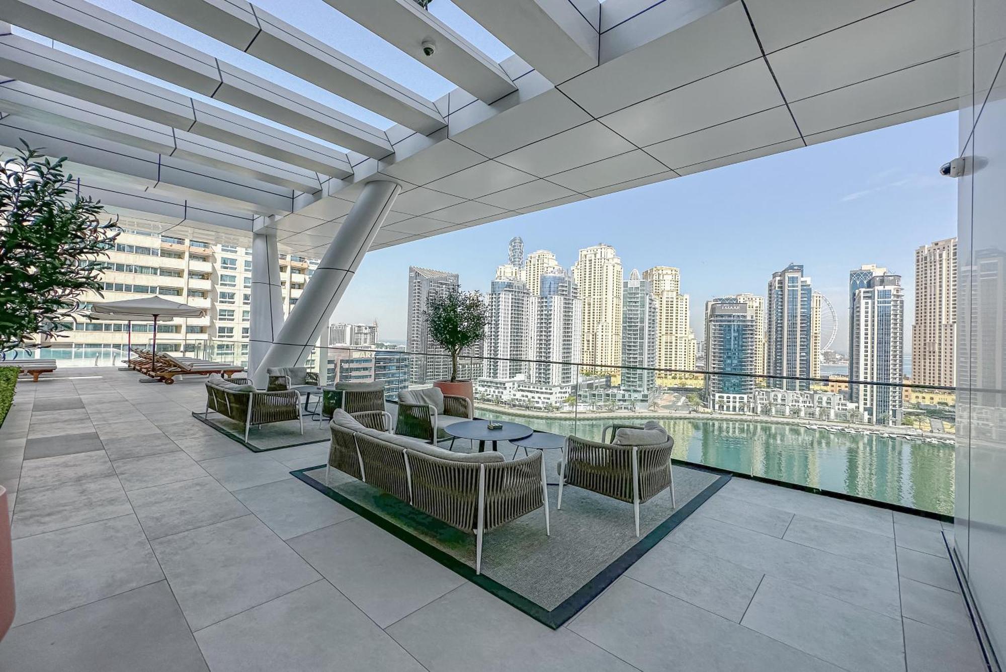 Modern 2Br High Floor Haven In Vida Dubai Marina Apartment Exterior photo